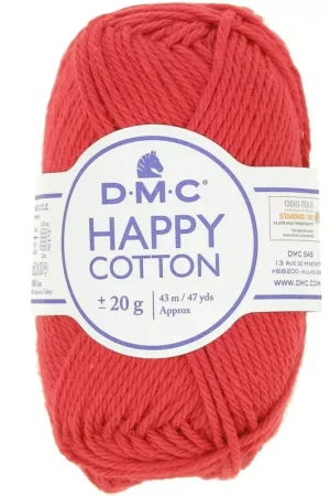 Coton Happy Cotton DMC - spécial amigurumi - Cerise (n°754) x43m Super Prezzo