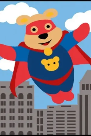 Kit di tela per bambini - Fantastico orso volante - Margot de Paris Offerta Del Giorno