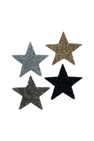 Offerta Applicazione Termoadesiva Patch Stella Strass Conica 8 Cm