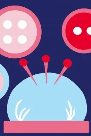 Kit di tela per bambini - Bottoni - Luc Créations Promozione