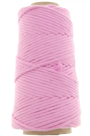 Bobine de cordon en coton pour macramé Cotton Suprême 3XL peigné - Rose x75m Must-Have