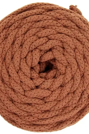 Miglior Prezzo Bobine de cordon en coton pour macramé Cotton Air 5 mm - Cannelle x50m