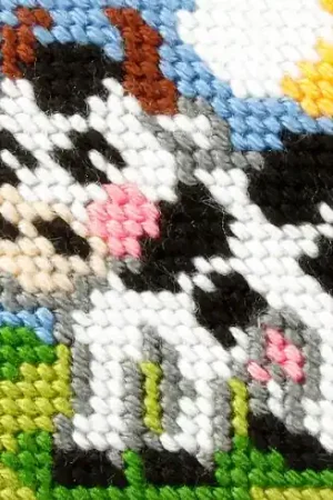 Popolare Kit di tela per bambini - Mucca - Orchidéa