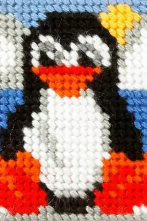 Kit di tela per bambini - Pinguino - Orchidéa Occasione