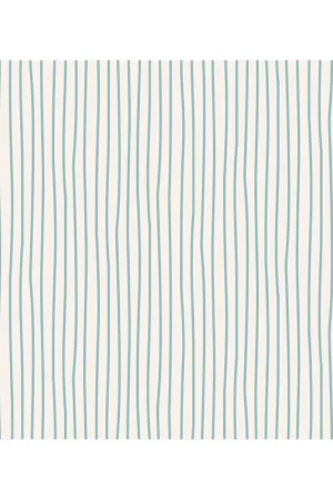 Tilda 110 Classic Basics Pen Stripe Light Blue - Tessuto Verde Acqua a Righine Occasione