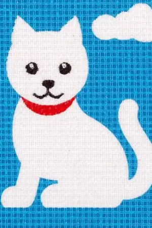 Direttamente Dal Produttore Kit di tela per bambini - Gatto bianco - Vervaco