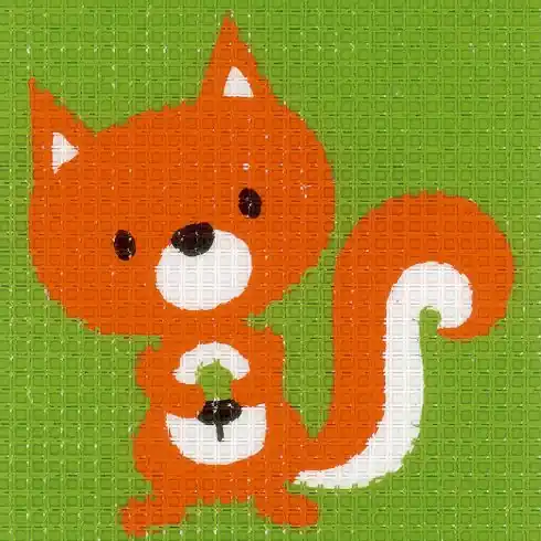 Kit di tela per bambini - Scoiattolo - Vervaco A Buon Prezzo