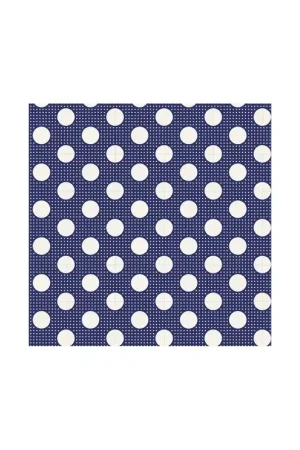 Di Tendenza Tilda Medium Dots Night Blue, Tessuto Blu Notte a Pois