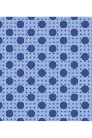 Esclusivo Tilda Medium Dots Denim Blue, Tessuto Blu Denim a Pois
