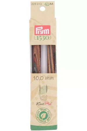 Reso Gratuito Pointes d'aiguilles à tricoter interchangeables en bois Prym - 10 mm - Naturel x2