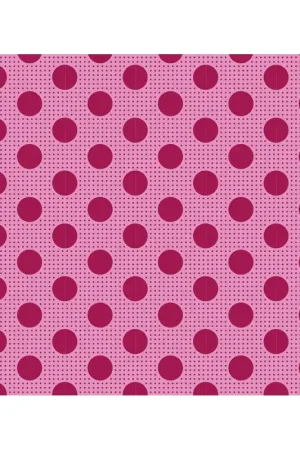Sconto Tilda Medium Dots Maroon, Tessuto Bordeaux a Pois