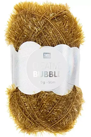 Creative Bubble - Fil à crocheter pour éponge tawashi - Ocre x50g Reso Gratuito