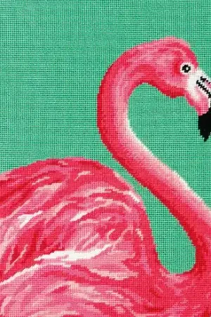 Miglior Prezzo Kit di canovaccio unifilo - Fenicottero - Dimensions