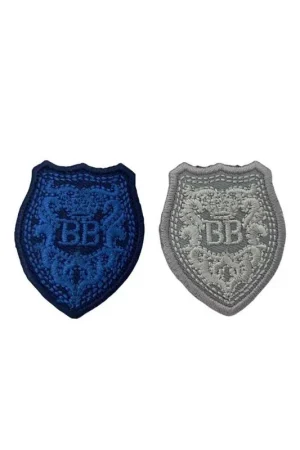 Applicazione Termoadesiva Stemma Ricamo BB 35x40 Mm Quantità Limitata