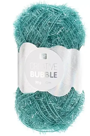Creative Bubble - Fil à crocheter pour éponge tawashi - Turquoise x50g Promozione Esclusiva