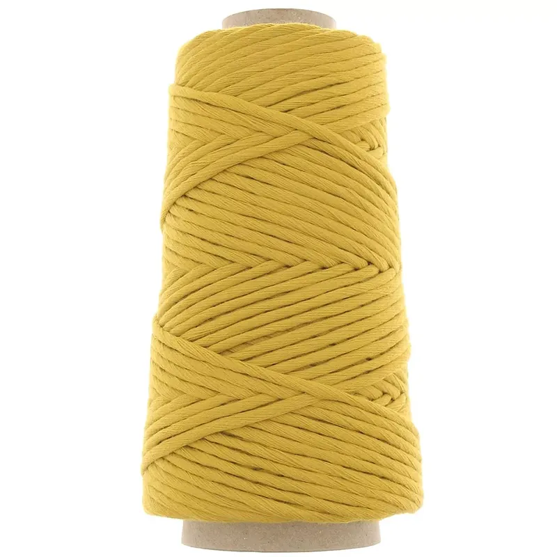 Bobine de cordon en coton pour macramé Cotton Suprême 3XL peigné - Pistache x75m Reso Gratuito
