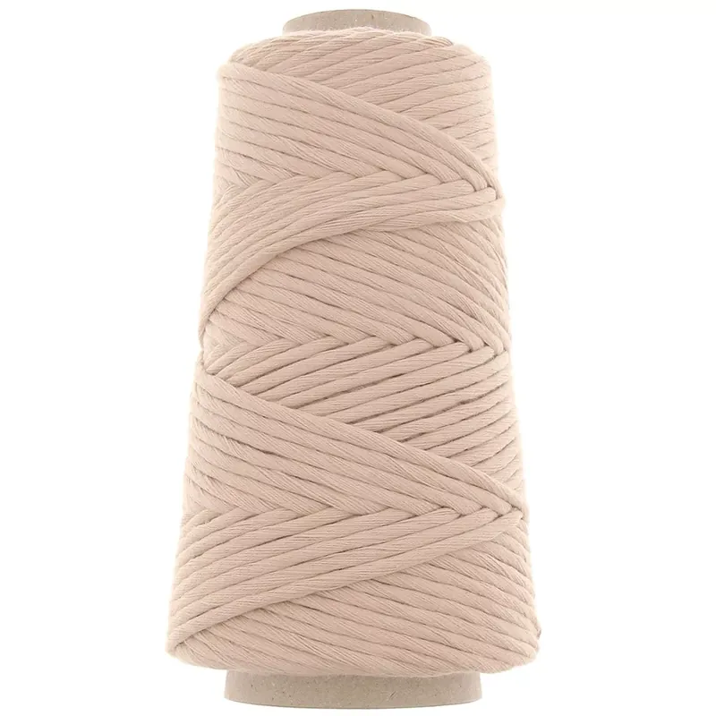 Miglior Prezzo Bobine de cordon en coton pour macramé Cotton Suprême 3XL peigné - Blush x75m