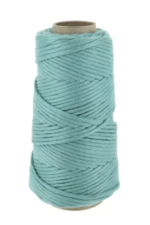Bobine de cordon en coton pour macramé Cotton Suprême 3XL peigné - Jade x75m Più Venduto