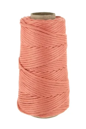 Bobine de cordon en coton pour macramé Cotton Suprême 3XL peigné - Saumon x75m Offerta Limitata