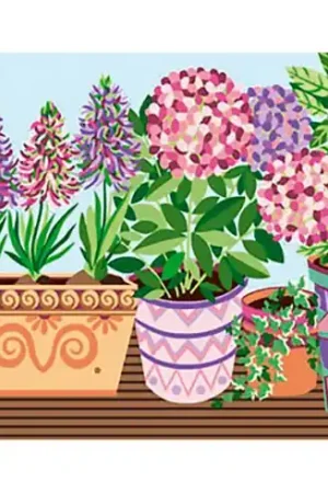 Ultimissimo Modello Canovaccio antico - I vasi di fiori - Royal Paris