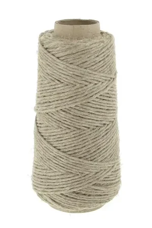 Bobine de fil de lin 7 brins 2.5 mm - Naturel x200gr Novità