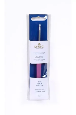 Occasione Imperdibile Crochet aluminium avec manche ergonomique DMC - 4 mm - Prune x1
