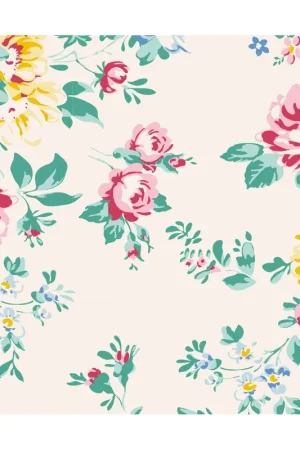 Vendita Finale Tilda 110 AppleButter, Shirly Dove White - Tessuto Bianco a Fiori