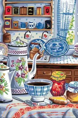 Canovaccio antico - La cucina di una volta - Margot de Paris Ultime Pezzi