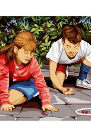 Professionale Canovaccio antico - Gioco di bilie - Margot de Paris