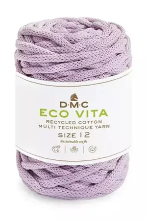 Vendita Finale Bobine de cordon DMC 4 mm coton recyclé pour macramé - Eco Vita 12 - Lilas x55m