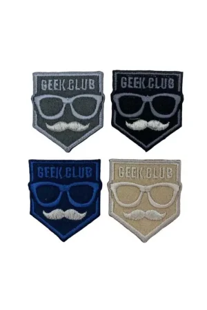 Offerta Del Giorno Applicazione Patch Termoadesiva Toppa Scudetto Occhiale Baffi 50x45 Mm