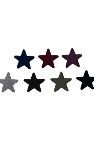 Applicazione Patch Termoadesiva Stella Ricamata 3x3 Cm Ultima Occasione