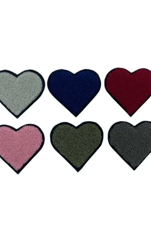 Offerta Lampo Applicazione Patch Termoadesiva Cuore Lana 60x55 Mm