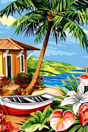 Canovaccio antico - Piccolo angolo di isola - Margot de Paris Spedizione Gratuita