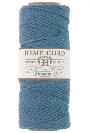 Pagamento Sicuro Bobine de 62 mètres de fil de chanvre Hemp Cord 1.1 mm Bleu x1