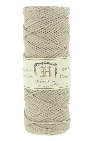 Bobine de 62 mètres de fil de chanvre Hemp Cord 1.1 mm - Naturel x1 Ultimissimo Modello