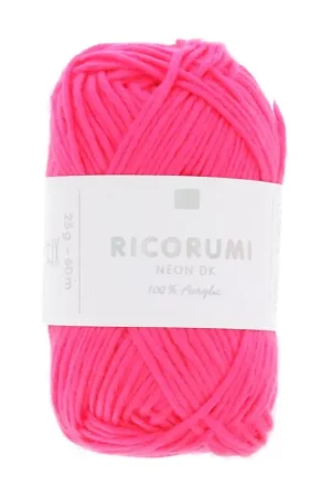 Acquista Ora Acrylique Ricorumi par Rico Design pour Amigurumi - Neon Fuchsia 002 x 25g