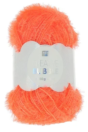 Creative Bubble - Fil à crocheter pour éponge tawashi Orange fluo x50g Vendita Finale