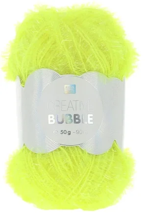 Creative Bubble - Fil à crocheter pour éponge tawashi Jaune fluo x50g Prezzo Ridotto