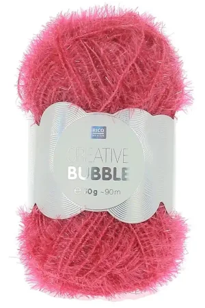 Di Tendenza Creative Bubble - Fil à crocheter pour éponge tawashi Fuchsia fluo x50g