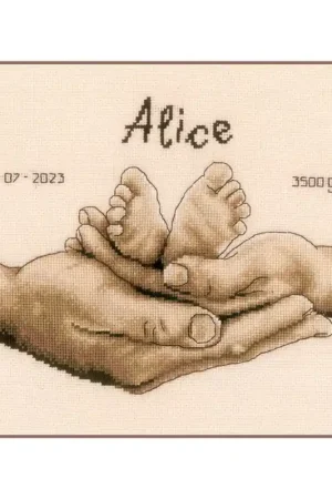 Occasione Kit di Punto Croce - Mani e Piedi - Vervaco