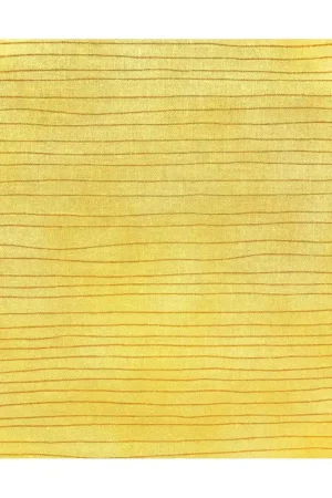 Moda Fabrics Round Robin, Tessuto Giallo con sottili Righe tono su tono Promozione