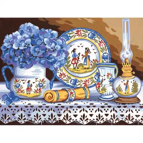 Canovaccio antico - Faenze e ortensie - Margot de Paris Acquista Ora