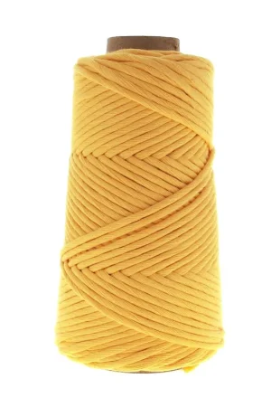 Bobine de cordon en coton pour macramé Cotton Suprême 3XL peigné - Moutarde x 75m Vendita Finale