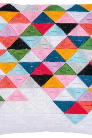 Kit Punto Lungo - Cuscino con Triangoli - Vervaco Sconto