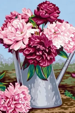 Canovaccio antico - L'innaffiatoio con peonie - Margot de Paris Compra Adesso