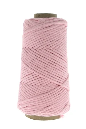 Promozione Esclusiva Bobine de cordon en coton pour macramé Cotton Suprême 3XL peigné - Baby Pink x75m