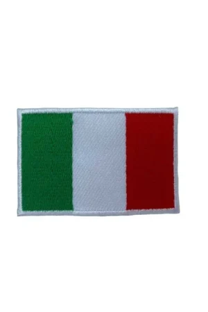 Vendita Finale Patch Bandiera Italia Applicazione Ricamata Termoadesiva Cm 5x8