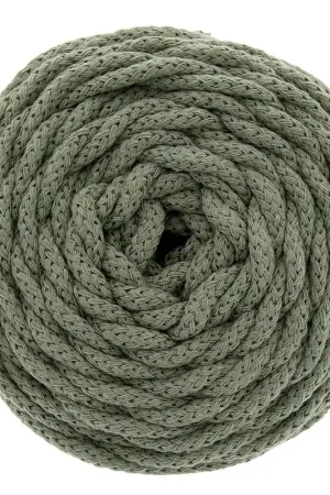 Bobine de cordon en coton pour macramé Cotton Air 5 mm - Vert avocat x50m Must-Have