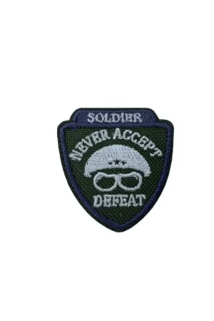 Promo Stagionale Toppa Stemma SOLDIERS Patch Termoadesiva Applicazione Mm 40x35